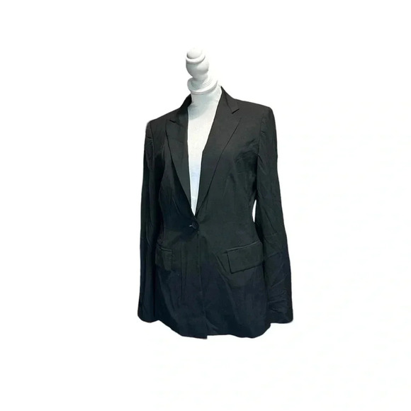 Banana Republic women's size 6 one button black blazer - Picture 1 of 5